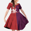 Custom British Lions Brumbies Kid Short Sleeve Dress Unique Style - Aussie Hoodie