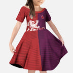 Custom British Lions Brumbies Kid Short Sleeve Dress Unique Style - Aussie Hoodie
