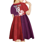 Custom British Lions Brumbies Kid Short Sleeve Dress Unique Style - Aussie Hoodie