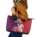 Custom British Lions Brumbies Leather Tote Bag Unique Style - Aussie Hoodie