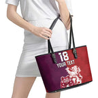 Custom British Lions Brumbies Leather Tote Bag Unique Style - Aussie Hoodie
