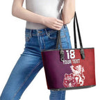 Custom British Lions Brumbies Leather Tote Bag Unique Style - Aussie Hoodie