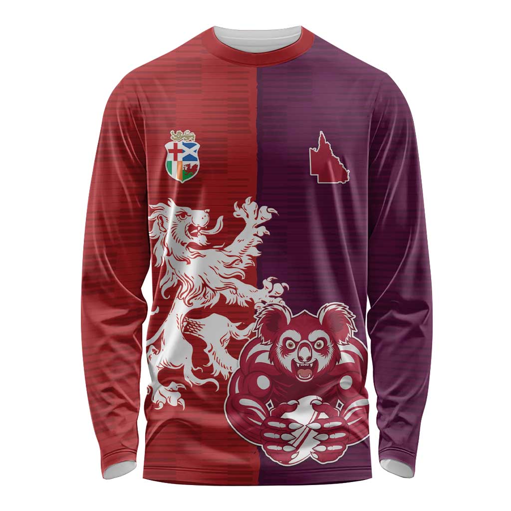 Custom British Lions Brumbies Long Sleeve Shirt Unique Style - Aussie Hoodie