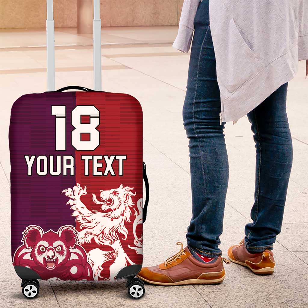 Custom British Lions Brumbies Luggage Cover Unique Style - Aussie Hoodie