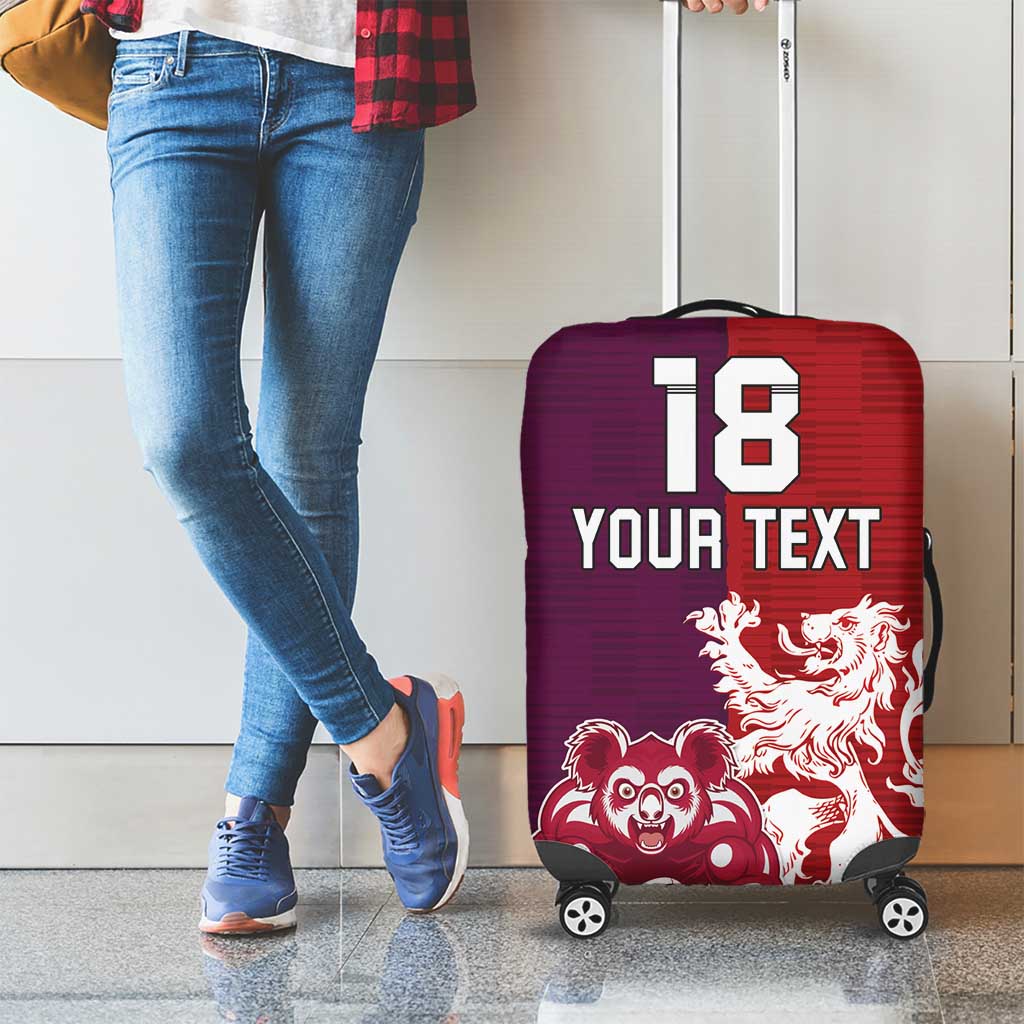 Custom British Lions Brumbies Luggage Cover Unique Style - Aussie Hoodie