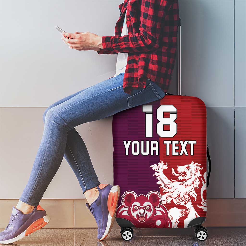 Custom British Lions Brumbies Luggage Cover Unique Style - Aussie Hoodie