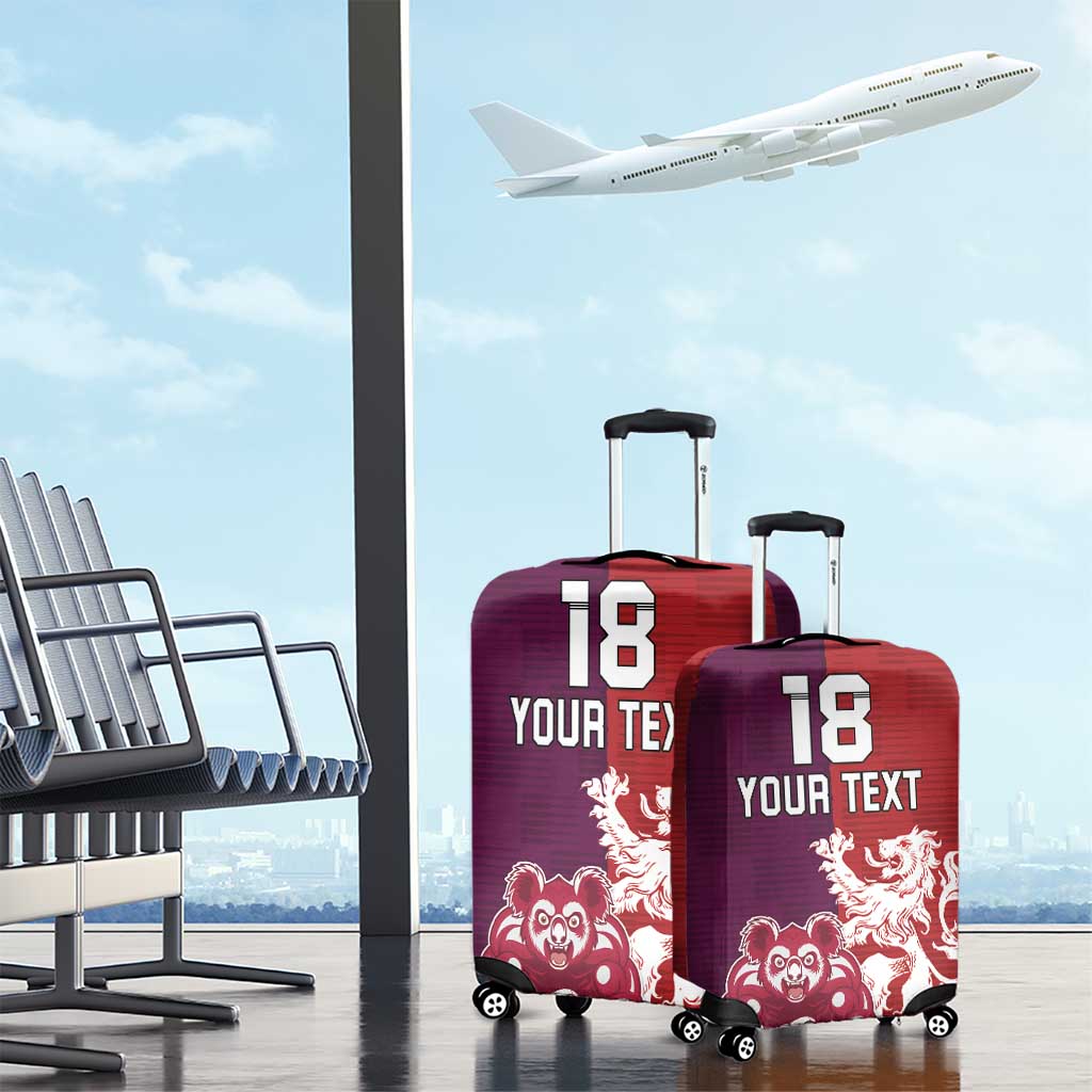 Custom British Lions Brumbies Luggage Cover Unique Style - Aussie Hoodie