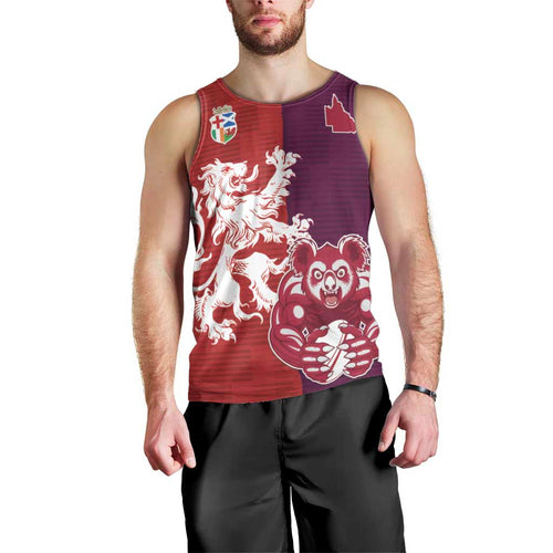 Custom British Lions Brumbies Men Tank Top Unique Style - Aussie Hoodie