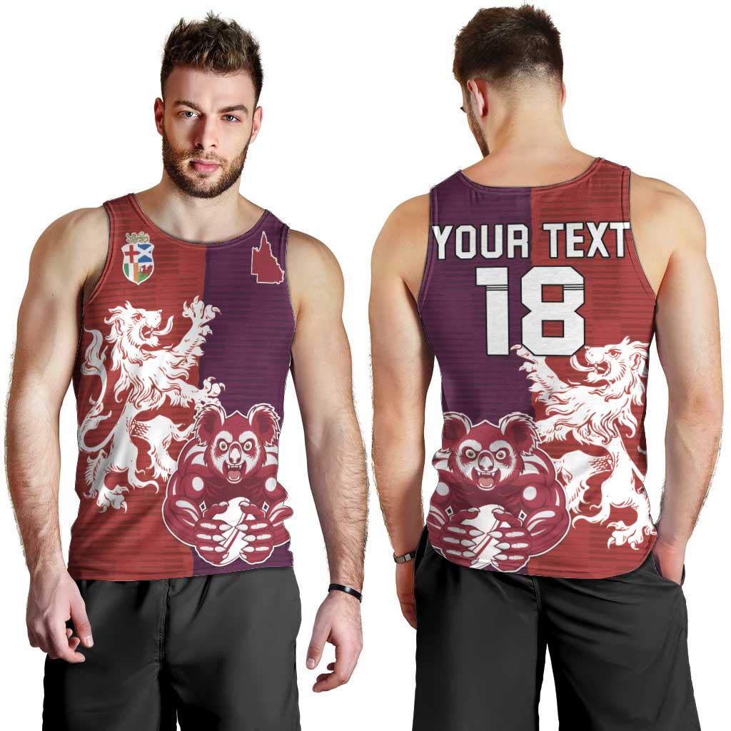Custom British Lions Brumbies Men Tank Top Unique Style - Aussie Hoodie