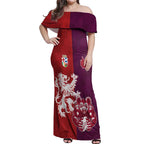 Custom British Lions Brumbies Off Shoulder Maxi Dress Unique Style - Aussie Hoodie