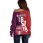 Custom British Lions Brumbies Off Shoulder Sweater Unique Style - Aussie Hoodie