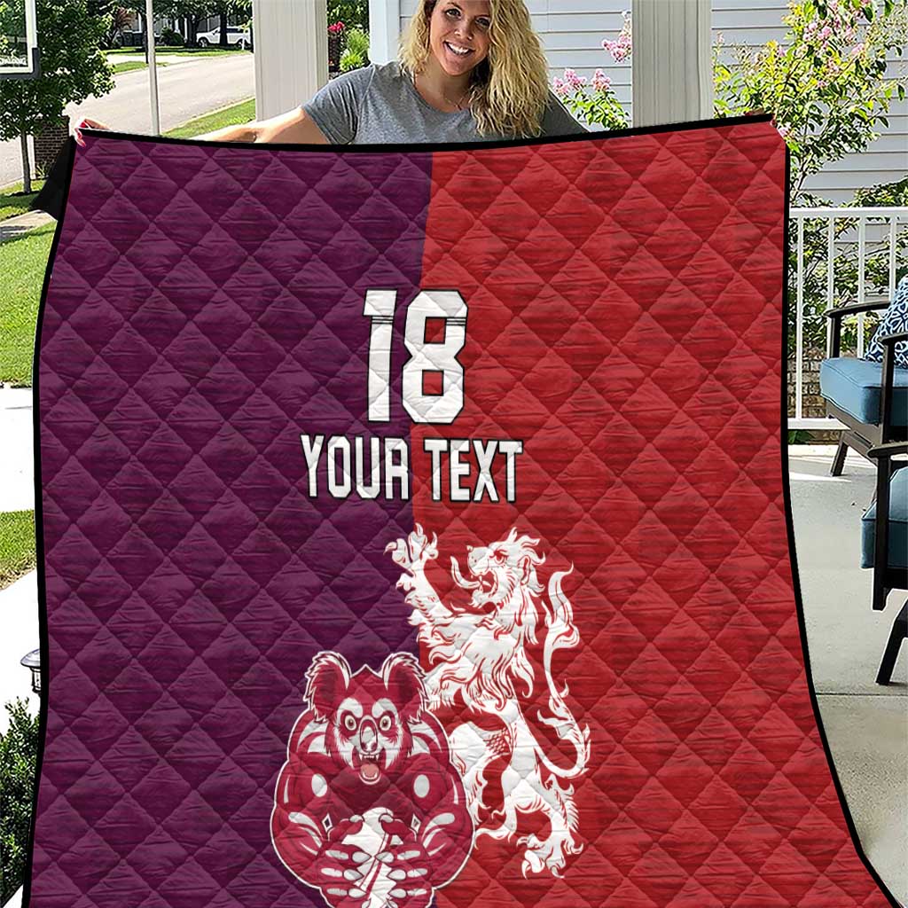 Custom British Lions Brumbies Quilt Unique Style - Aussie Hoodie