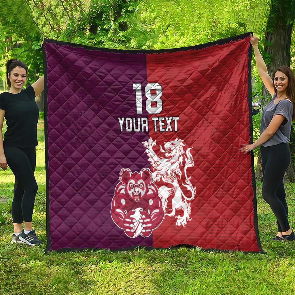 Custom British Lions Brumbies Quilt Unique Style - Aussie Hoodie
