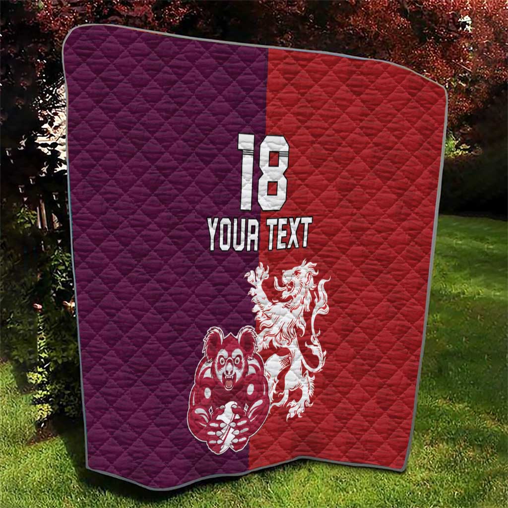 Custom British Lions Brumbies Quilt Unique Style - Aussie Hoodie