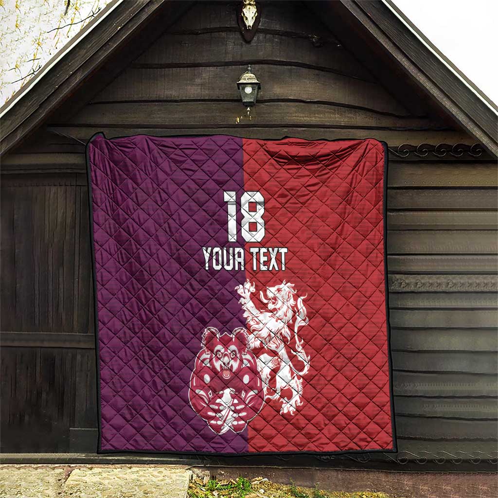Custom British Lions Brumbies Quilt Unique Style - Aussie Hoodie