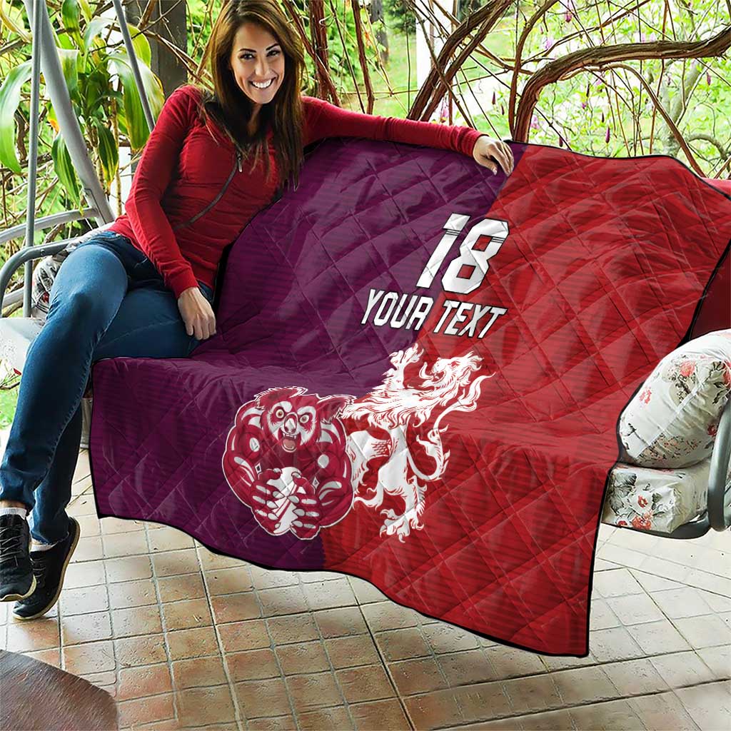 Custom British Lions Brumbies Quilt Unique Style - Aussie Hoodie