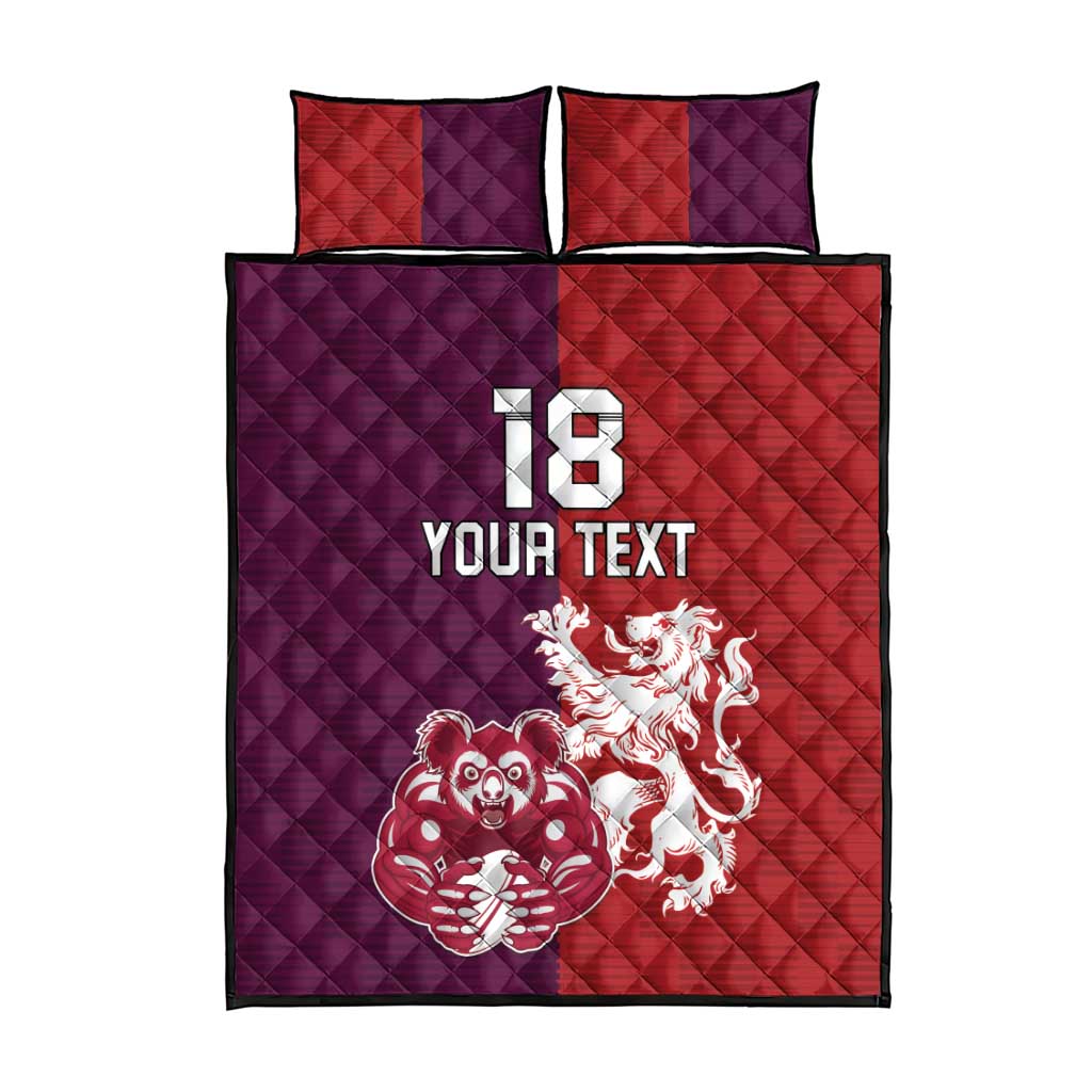 Custom British Lions Brumbies Quilt Bed Set Unique Style - Aussie Hoodie