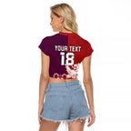 Custom British Lions Brumbies Raglan Cropped T Shirt Unique Style - Aussie Hoodie