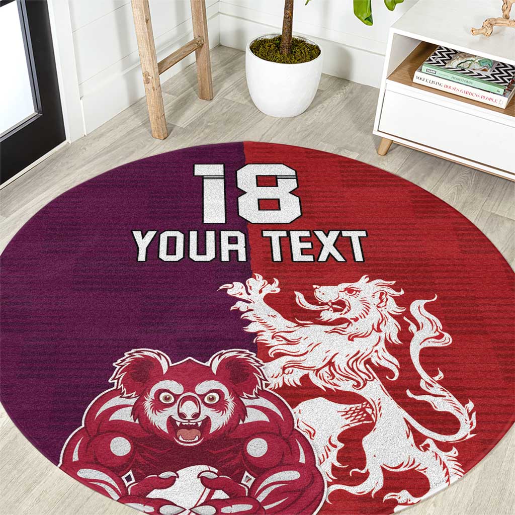 Custom British Lions Brumbies Round Carpet Unique Style - Aussie Hoodie