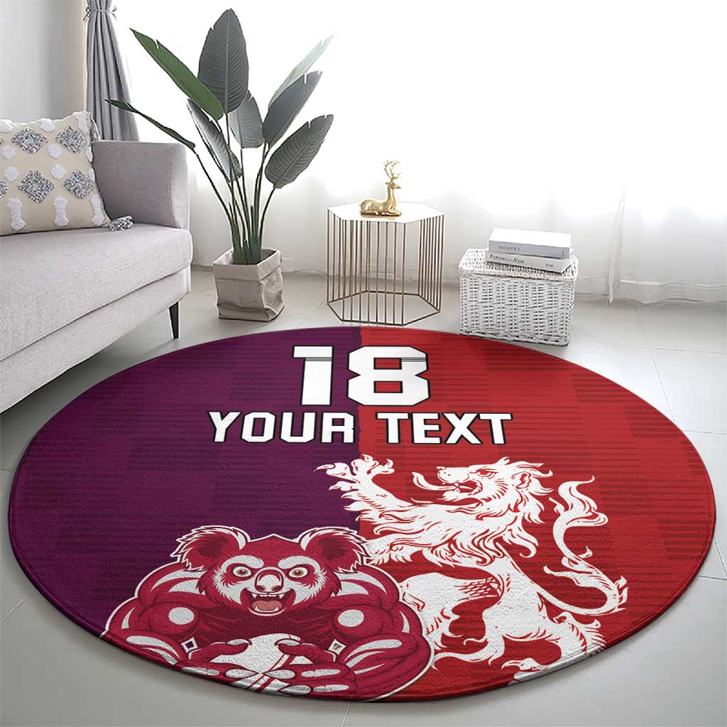 Custom British Lions Brumbies Round Carpet Unique Style - Aussie Hoodie