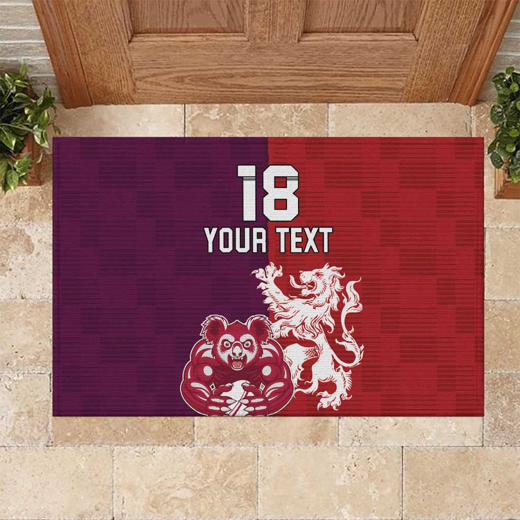 Custom British Lions Brumbies Rubber Doormat Unique Style - Aussie Hoodie