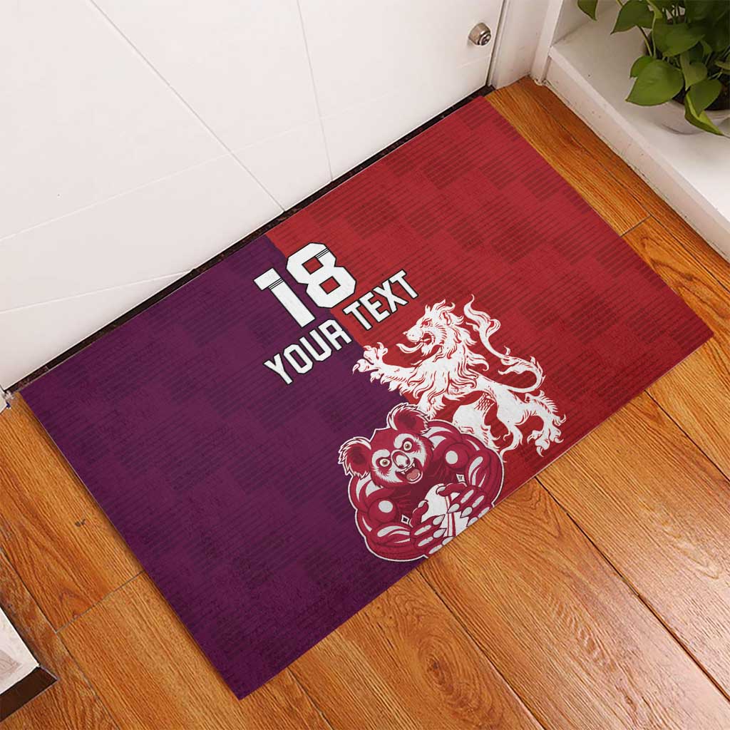 Custom British Lions Brumbies Rubber Doormat Unique Style - Aussie Hoodie