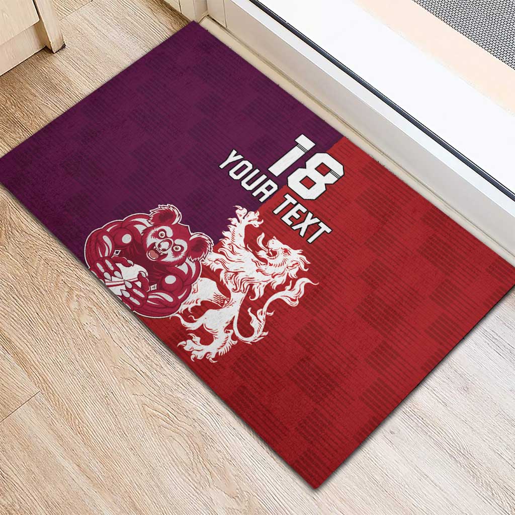 Custom British Lions Brumbies Rubber Doormat Unique Style - Aussie Hoodie