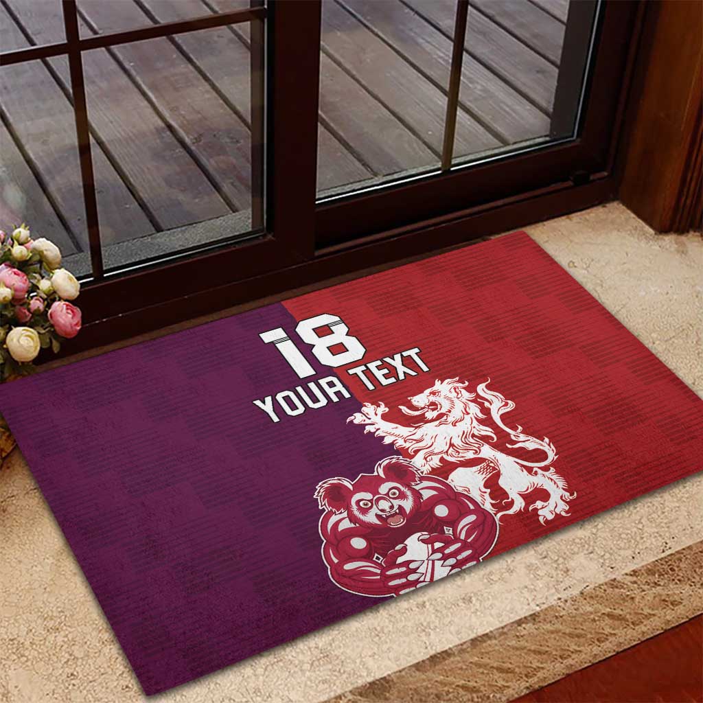 Custom British Lions Brumbies Rubber Doormat Unique Style - Aussie Hoodie