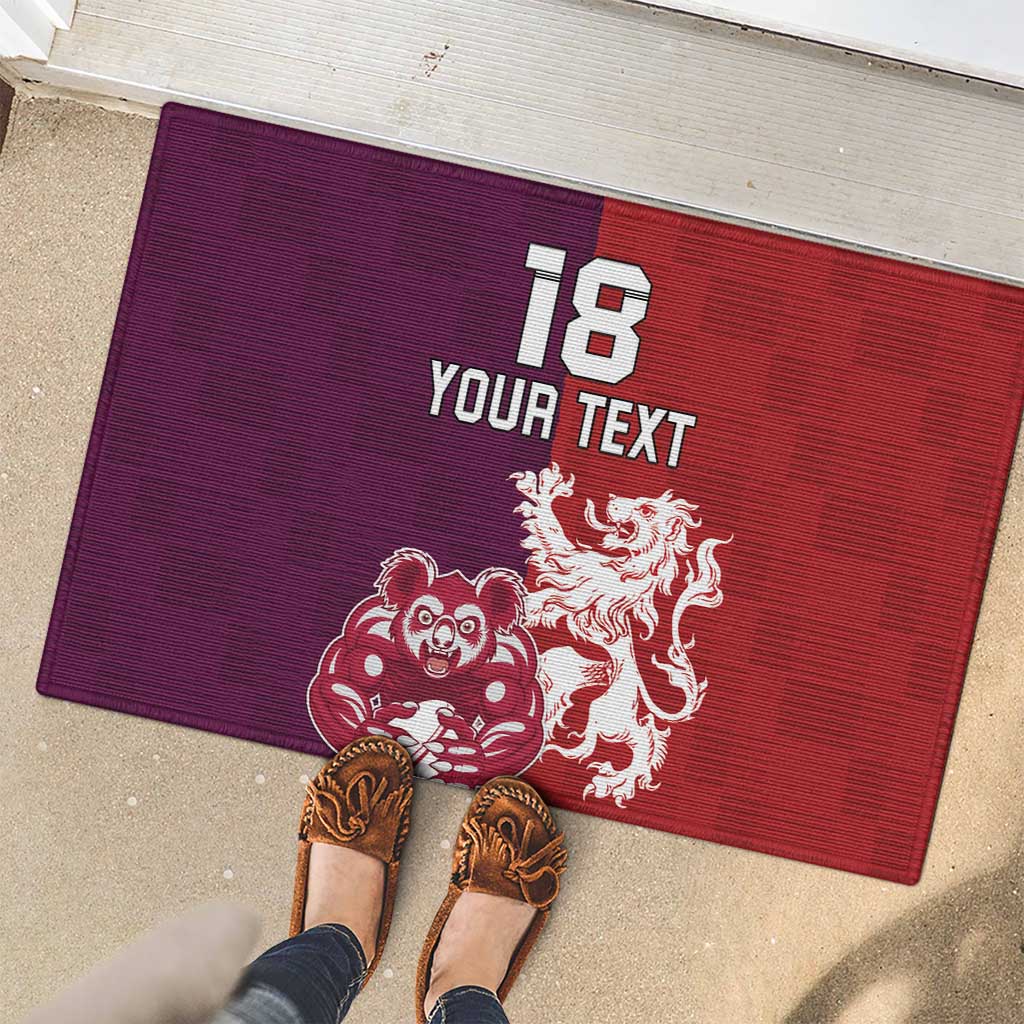 Custom British Lions Brumbies Rubber Doormat Unique Style - Aussie Hoodie