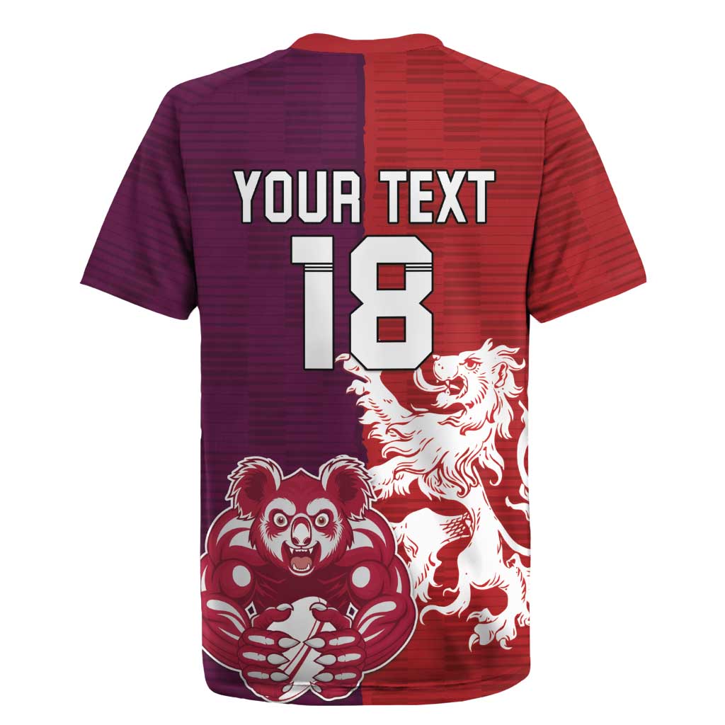 Custom British Lions Brumbies Rugby Jersey Unique Style - Aussie Hoodie