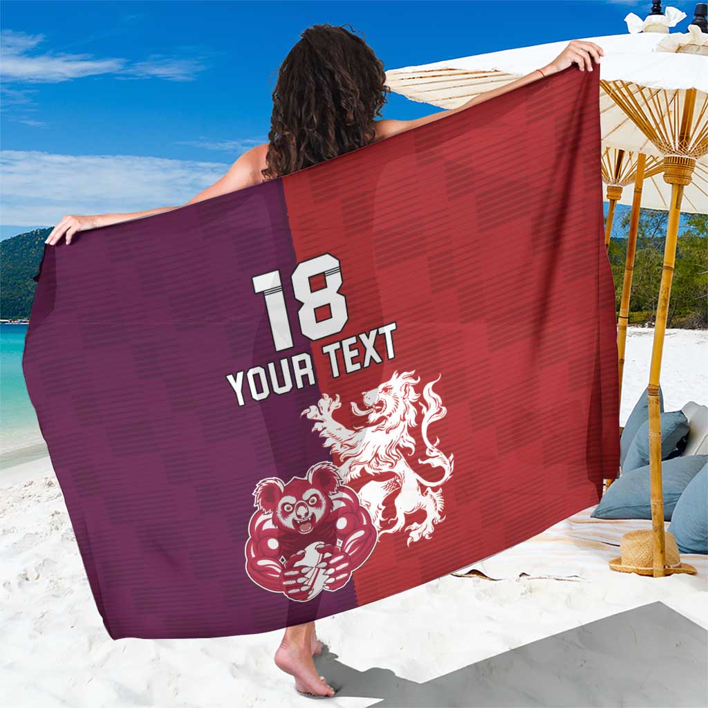 Custom British Lions Brumbies Sarong Unique Style - Aussie Hoodie