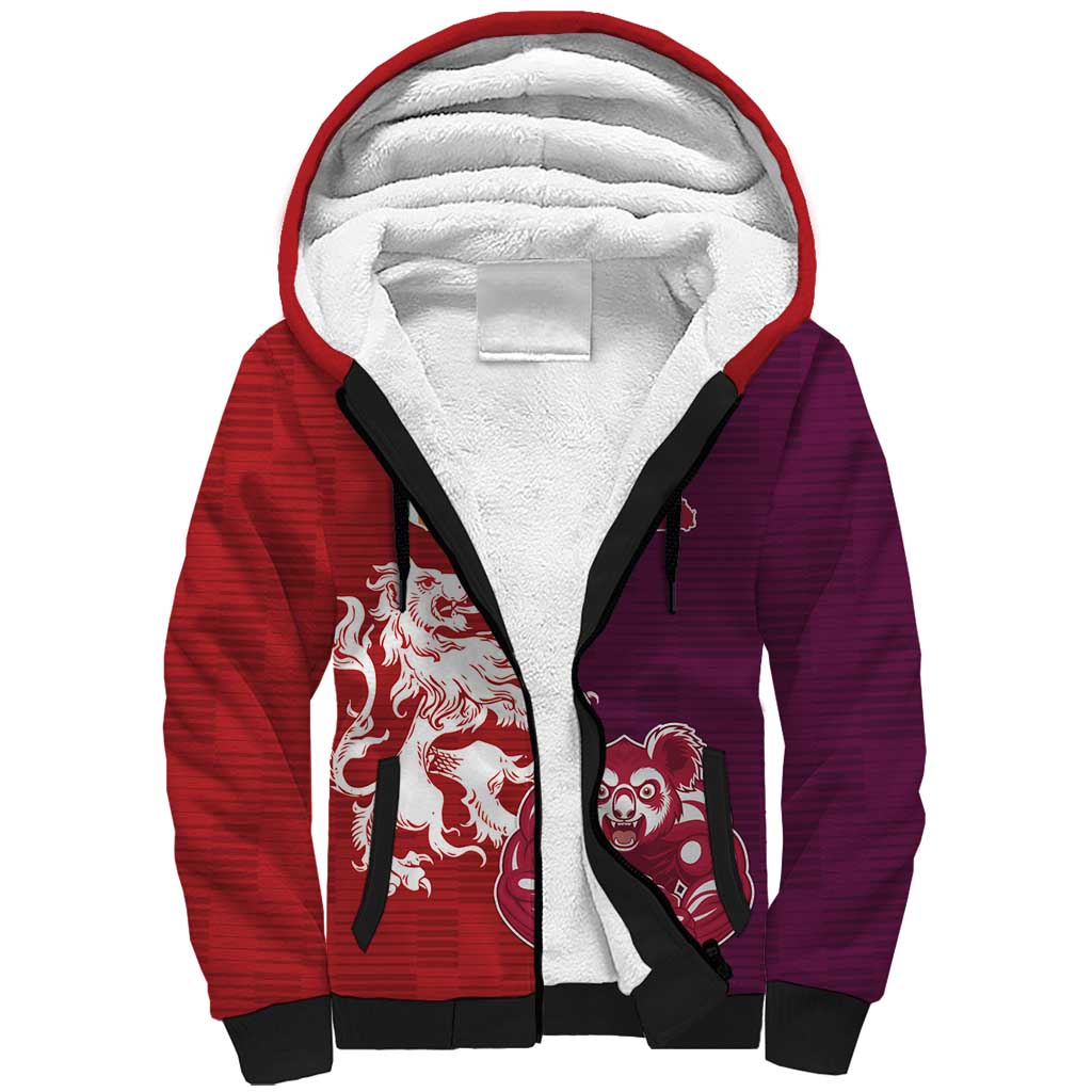 Custom British Lions Brumbies Sherpa Hoodie Unique Style - Aussie Hoodie