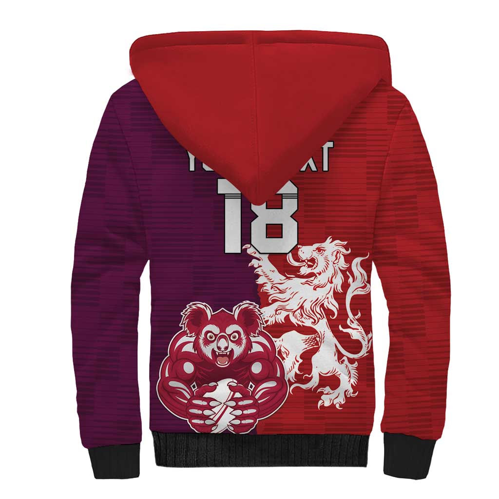 Custom British Lions Brumbies Sherpa Hoodie Unique Style - Aussie Hoodie
