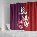 Custom British Lions Brumbies Shower Curtain Unique Style - Aussie Hoodie