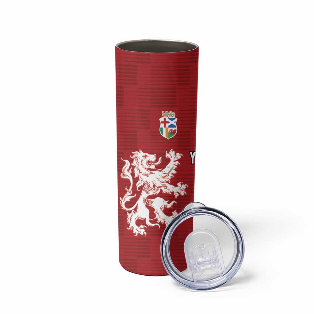 Custom British Lions Brumbies Skinny Tumbler Unique Style - Aussie Hoodie