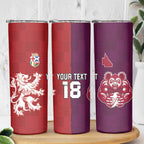 Custom British Lions Brumbies Skinny Tumbler Unique Style - Aussie Hoodie