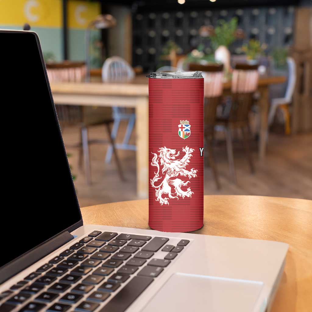 Custom British Lions Brumbies Skinny Tumbler Unique Style - Aussie Hoodie