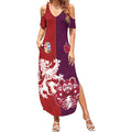 Custom British Lions Brumbies Summer Maxi Dress Unique Style - Aussie Hoodie
