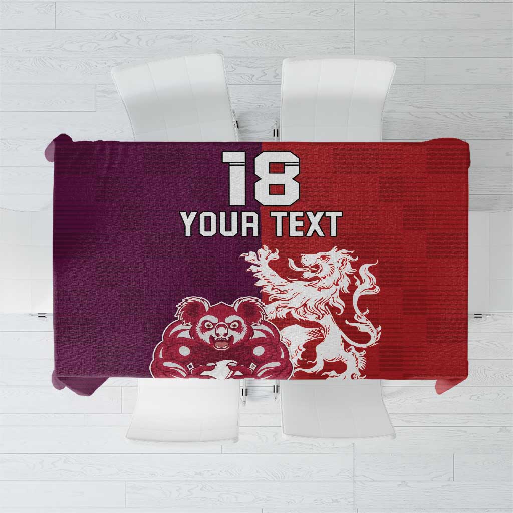 Custom British Lions Brumbies Tablecloth Unique Style - Aussie Hoodie