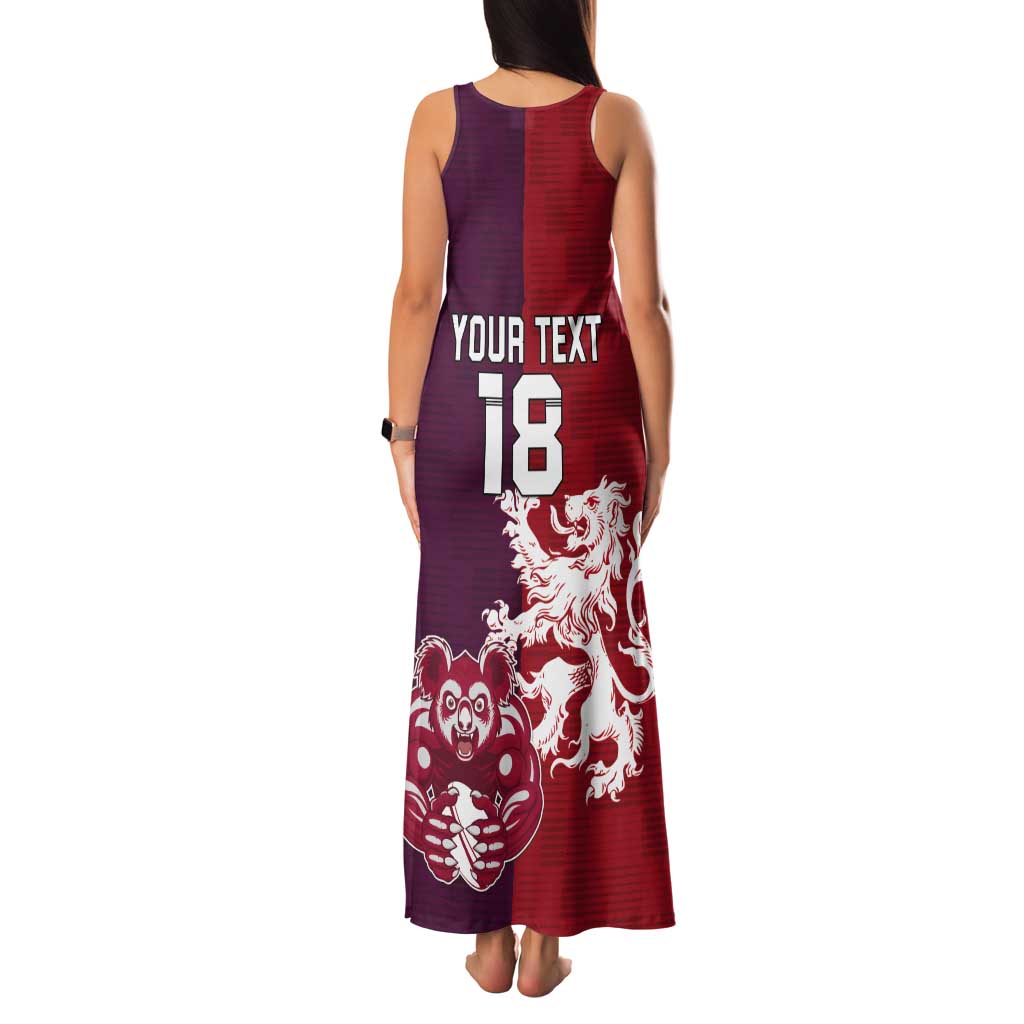 Custom British Lions Brumbies Tank Maxi Dress Unique Style - Aussie Hoodie