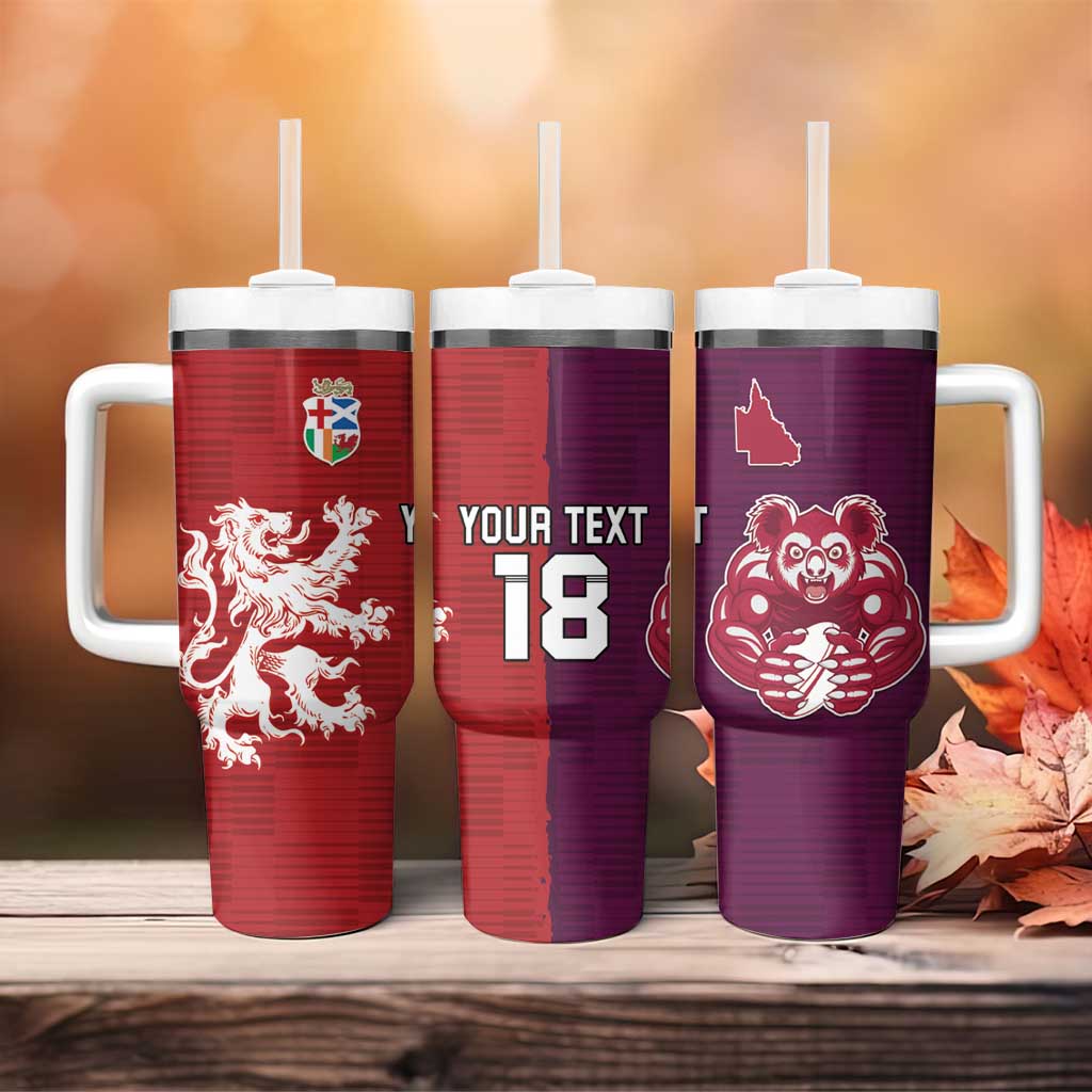 Custom British Lions Brumbies Tumbler With Handle Unique Style - Aussie Hoodie