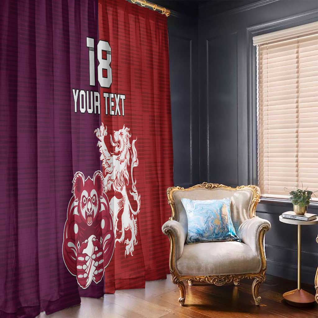 Custom British Lions Brumbies Window Curtain Unique Style - Aussie Hoodie
