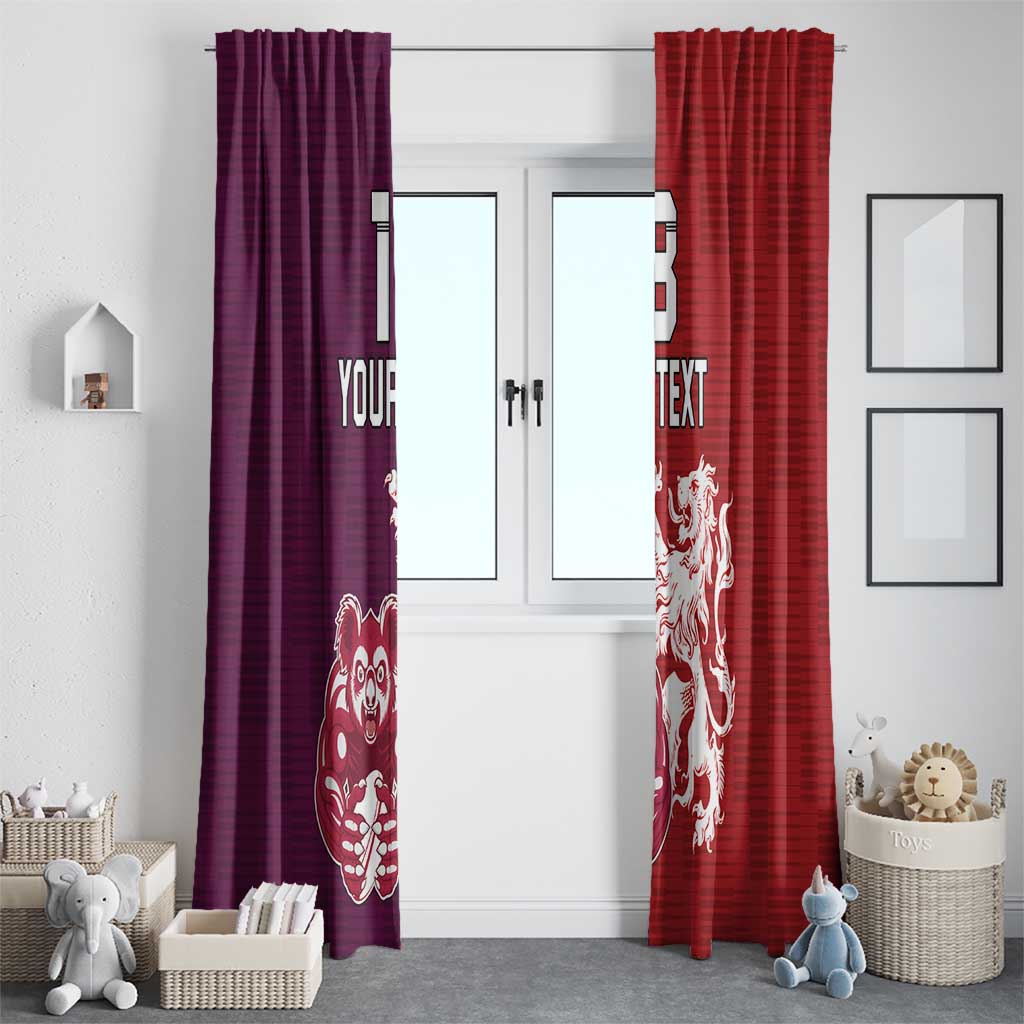 Custom British Lions Brumbies Window Curtain Unique Style - Aussie Hoodie