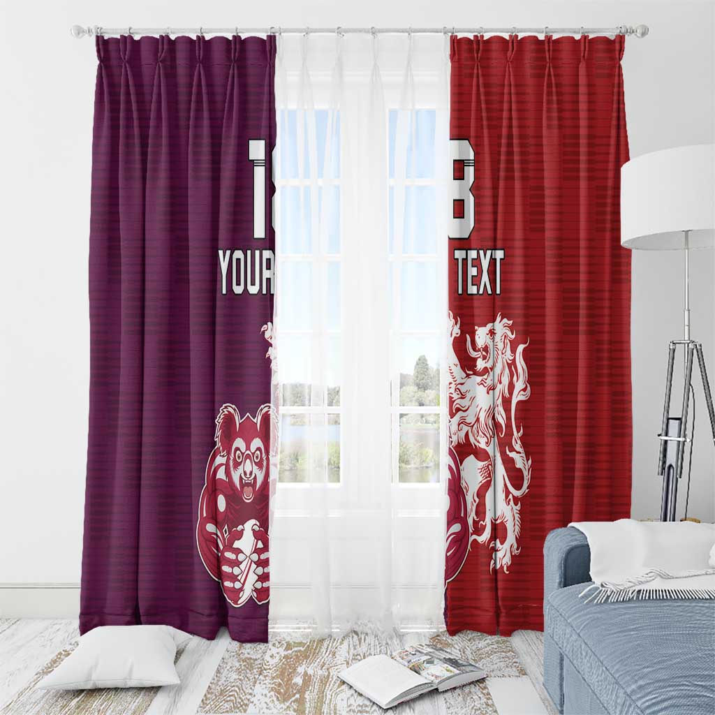 Custom British Lions Brumbies Window Curtain Unique Style - Aussie Hoodie
