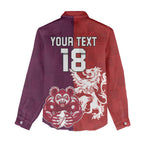Custom British Lions Brumbies Women Casual Shirt Unique Style - Aussie Hoodie