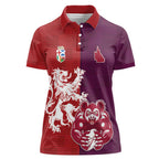 Custom British Lions Brumbies Women Polo Shirt Unique Style - Aussie Hoodie