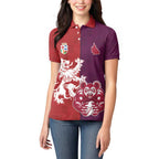 Custom British Lions Brumbies Women Polo Shirt Unique Style - Aussie Hoodie