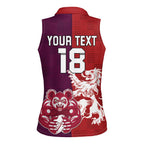 Custom British Lions Brumbies Women Sleeveless Polo Shirt Unique Style - Aussie Hoodie