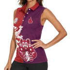 Custom British Lions Brumbies Women Sleeveless Polo Shirt Unique Style - Aussie Hoodie