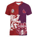 Custom British Lions Brumbies Women V-Neck T-Shirt Unique Style - Aussie Hoodie